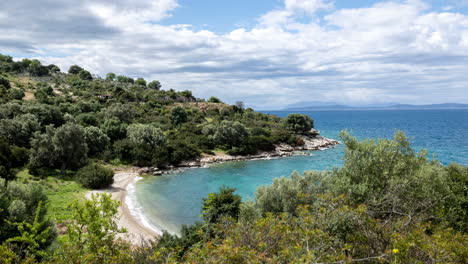 small beuatiful beach in greece