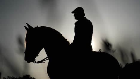 4k footage of a man riding a horse