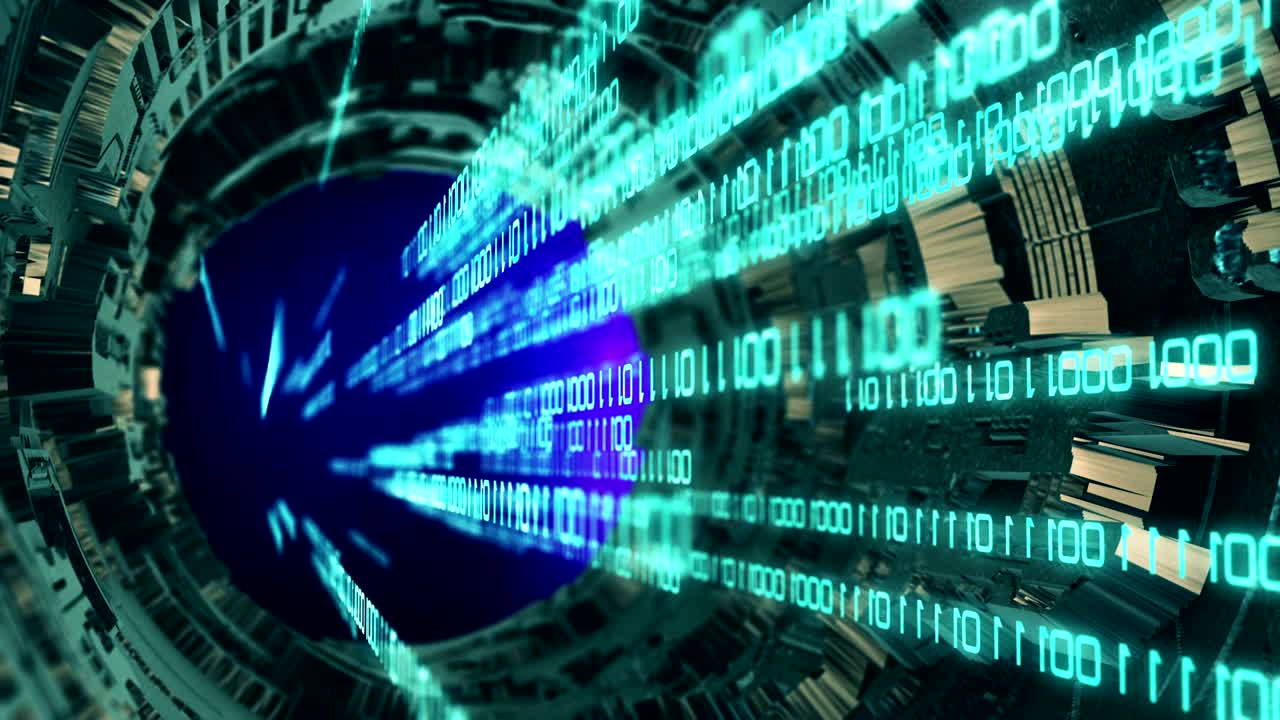 Digital data network technology video background