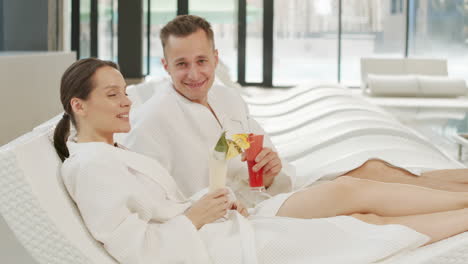 couple relaxing at a spa