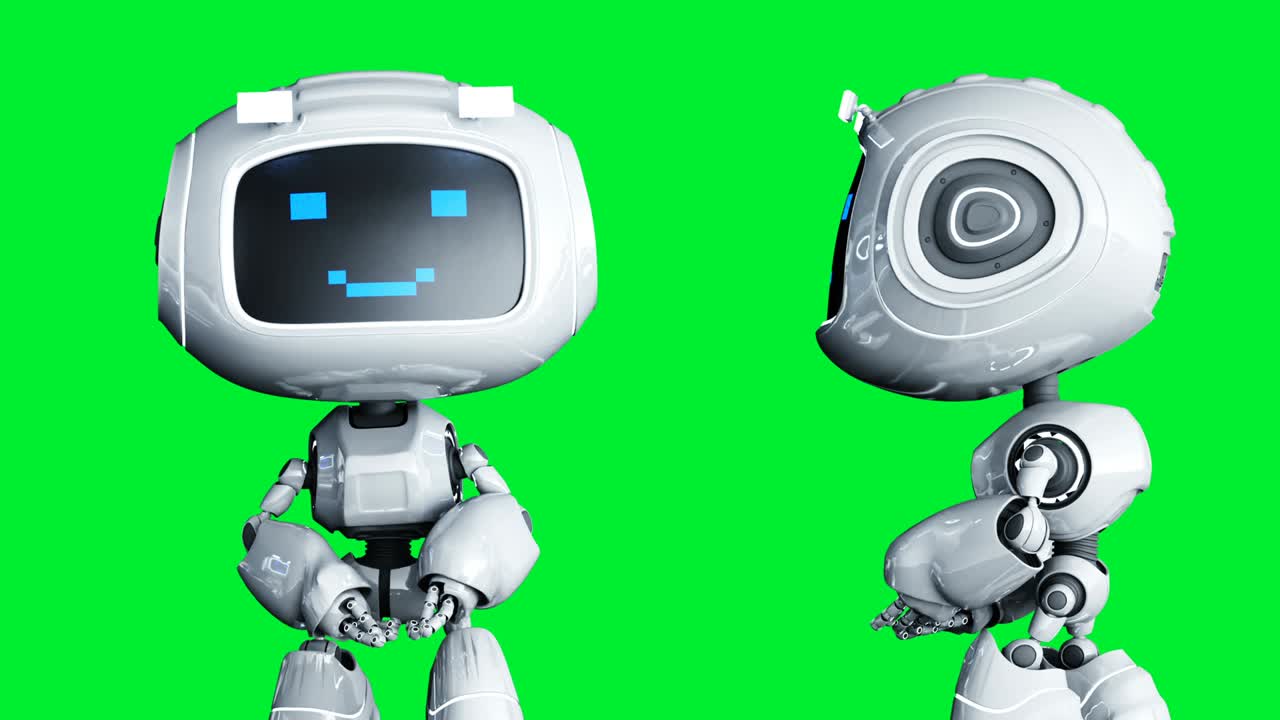 색 웃는 장난감 로 애니메이션, 물리적 움직임 흐릿함, 현실적인 녹색 스크린 4k 애니메이션, 녹색 화면