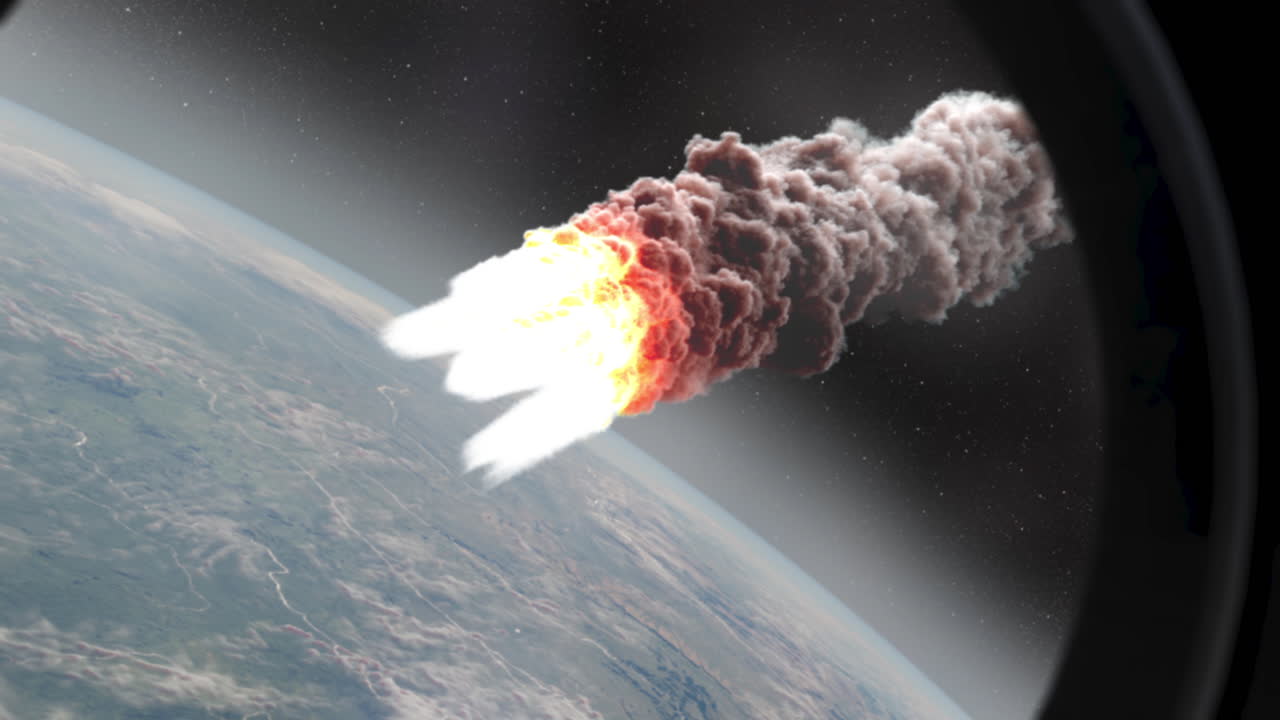 impacto de un meteorito en la tierra