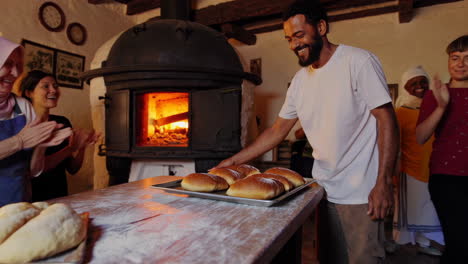 community bread making session