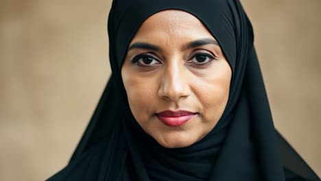 portrait of a muslim woman in a hijab