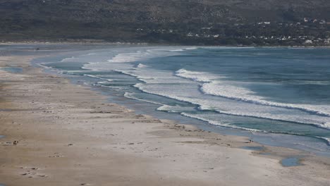 waves rolling in along the west coast of southern africa