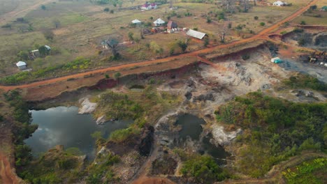 Vista-Aérea-De-La-Ciudad-De-Morogoro-En-Tanzania