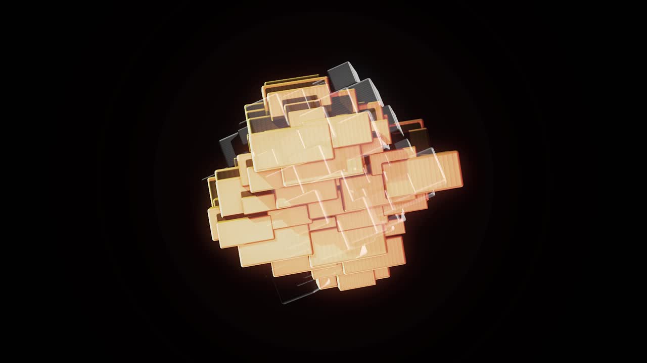 composición de cubos geométricos abstractos