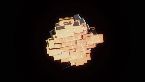composizione geometrica astratta del cubo