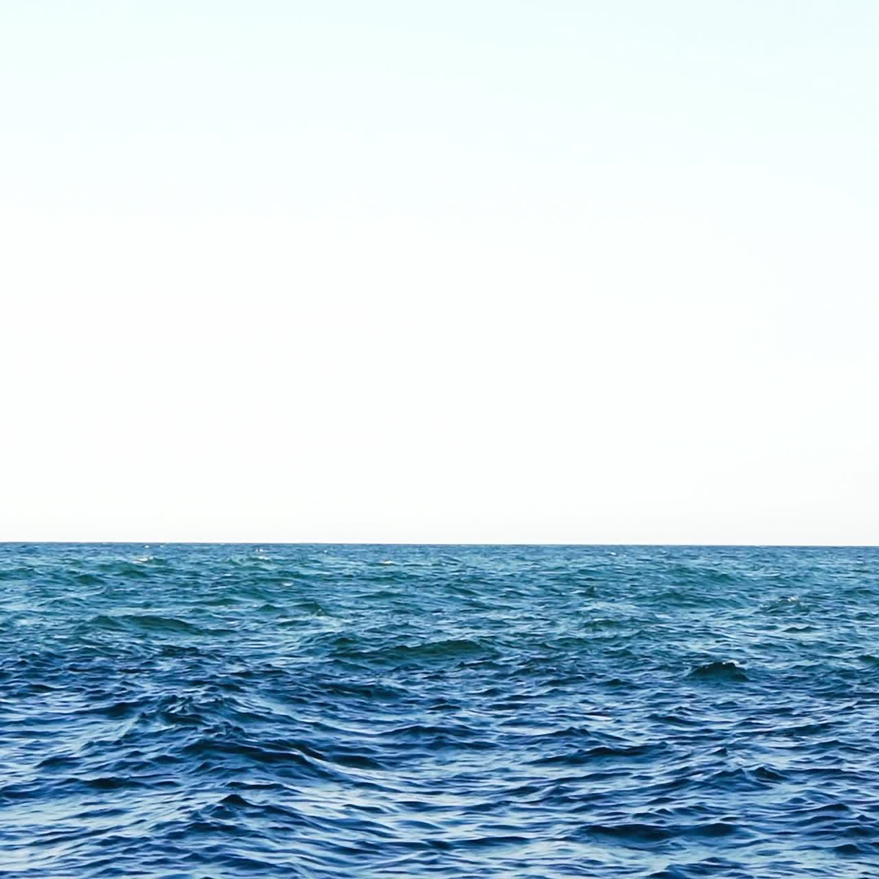 Sea background on horizon