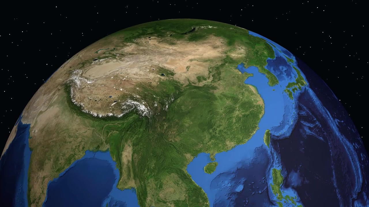 Un mappamondo digitale ruota e si avvicina a Chengdu, Cina, con un segnaposto e dati.