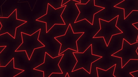 vibrant red stars boldly contrast against a dark backdrop in this simple yet striking pattern