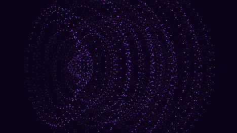 a mesmerizing swirling pattern of connected dots on a dark backdrop. the circular arrangement creates an intricate and captivating visual design