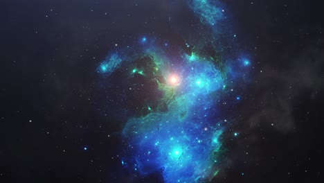 nubes nebulosas flotando en el espacio 4k