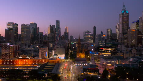 smooth approach looking toward elizabeth street, melbourne, australia