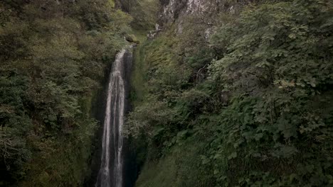 glenevin waterfall drone shot donegal