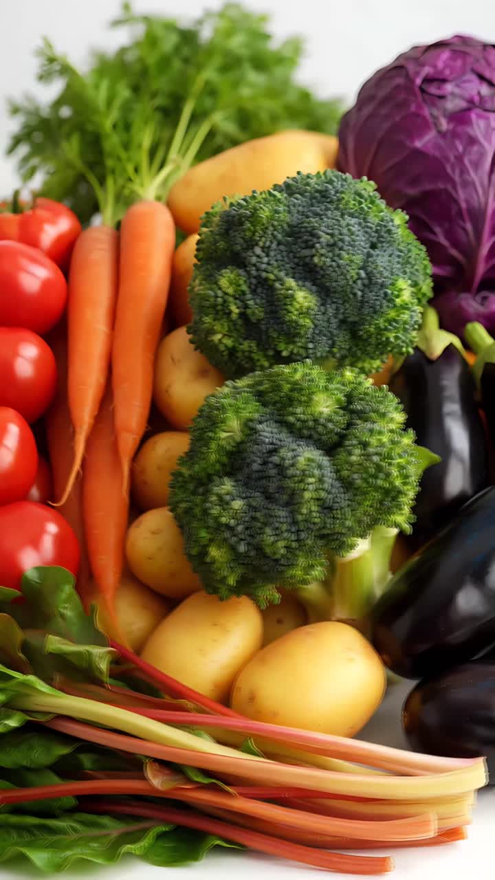 Fresh Organic Fruits and Vegetables 4K