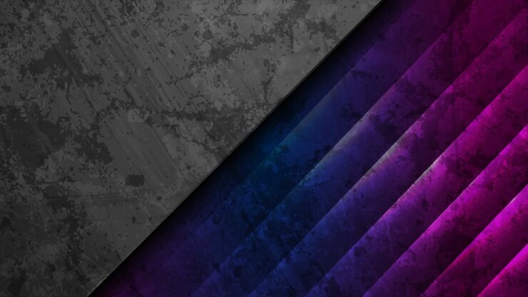 Sfondo animato astratto grunge con linee laser al neon