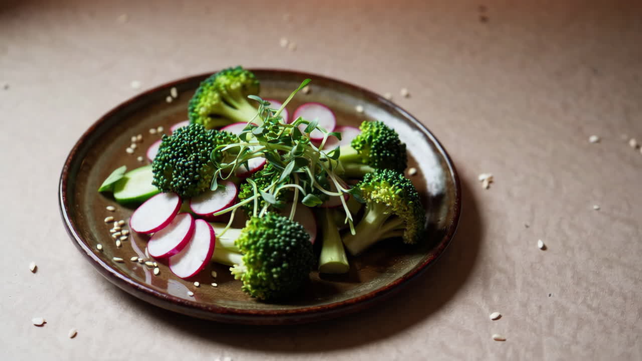Broccoli, Radish, and Cucumber Salad