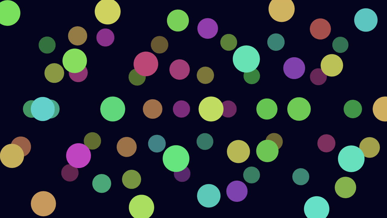 검은 바탕 에 있는 점 들 의 다채로운 원형 패턴