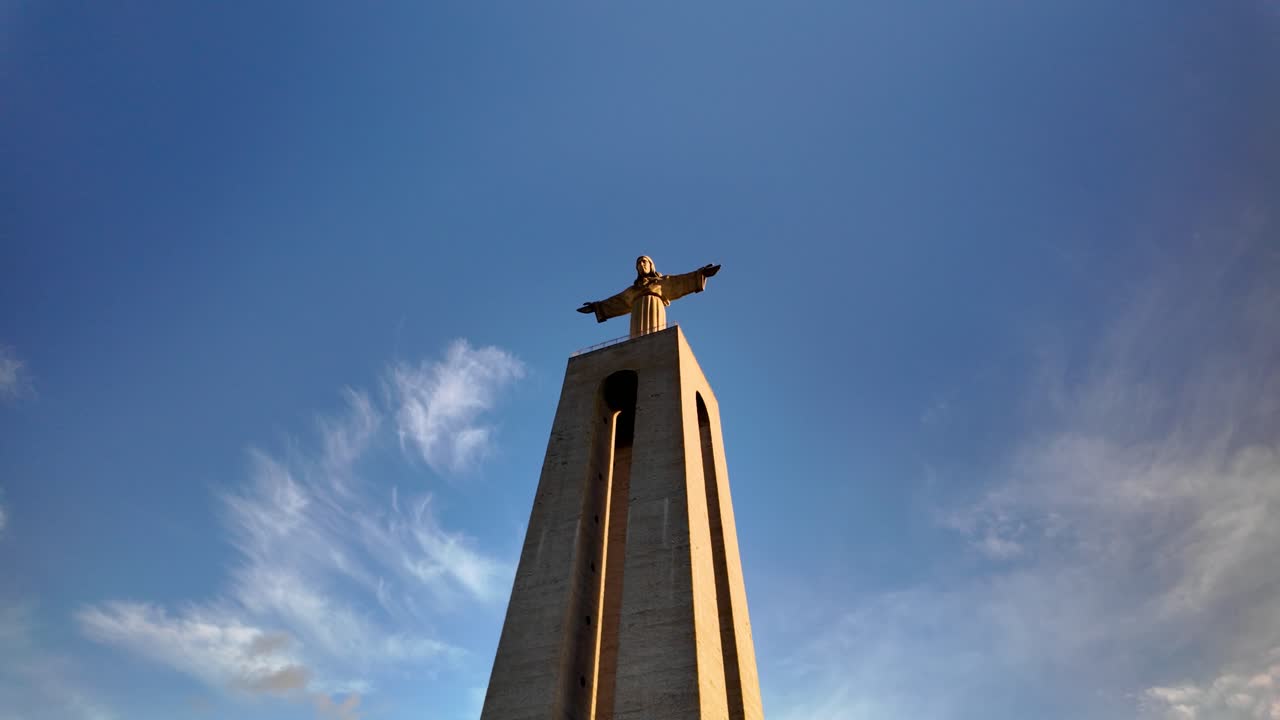 Santuario de Cristo Rei monument in Portugal during daytime on a sunny day