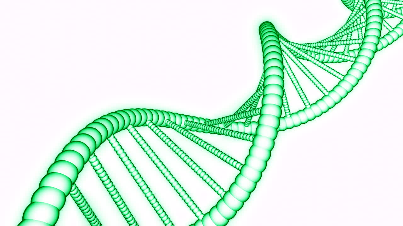 doble hélice de adn verde