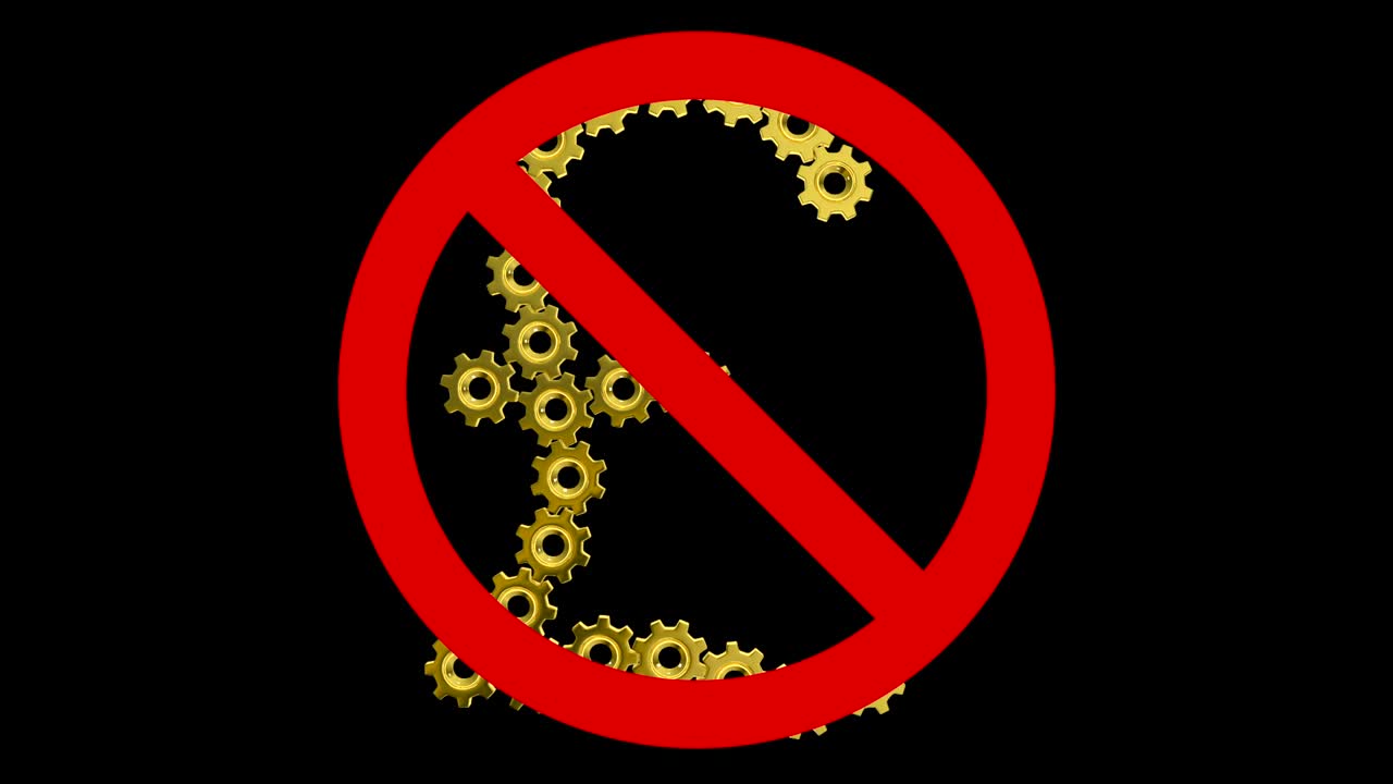 금지 표지판에 있는 파운드