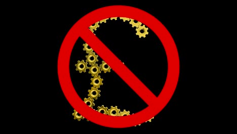 libra esterlina en el signo de prohibición
