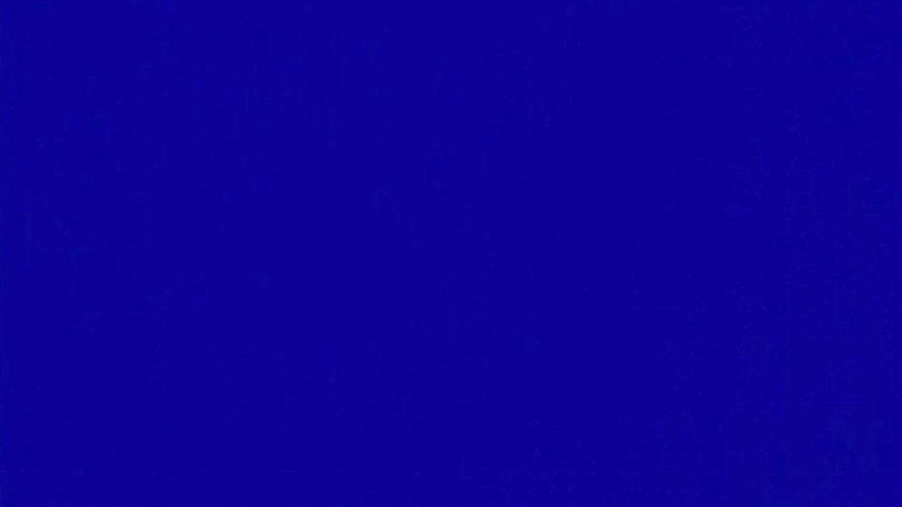 Blue Screen Transitioning Over Black Background