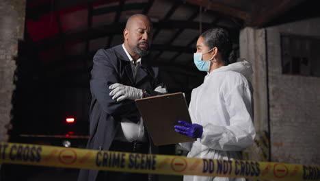 investigación de la escena del crimen