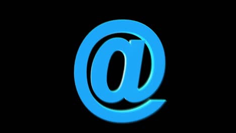 en el signo en movimiento en el canal blue.alpha
