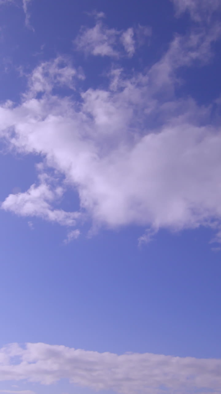Brillante cielo azul con nubes