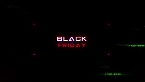 Black-Friday-on-computer-screen-with-HUD-elements-and-glitch