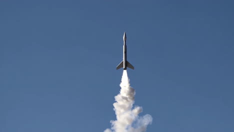 rocket launch in flight