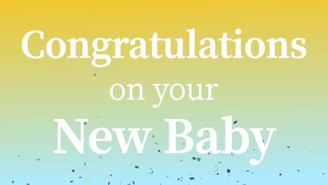 congratulations on your new baby message text animation motion graphics