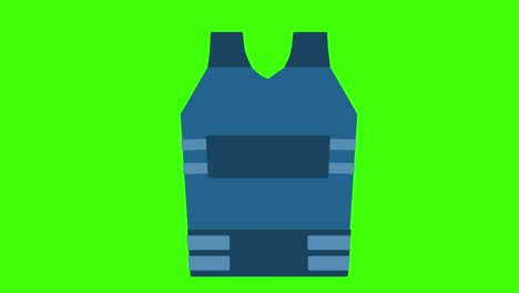 green screen , safety offense icon , bulletproof vest