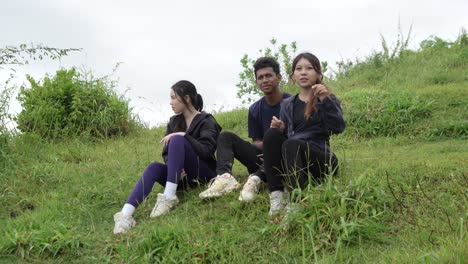 friends enjoying outdoor time
