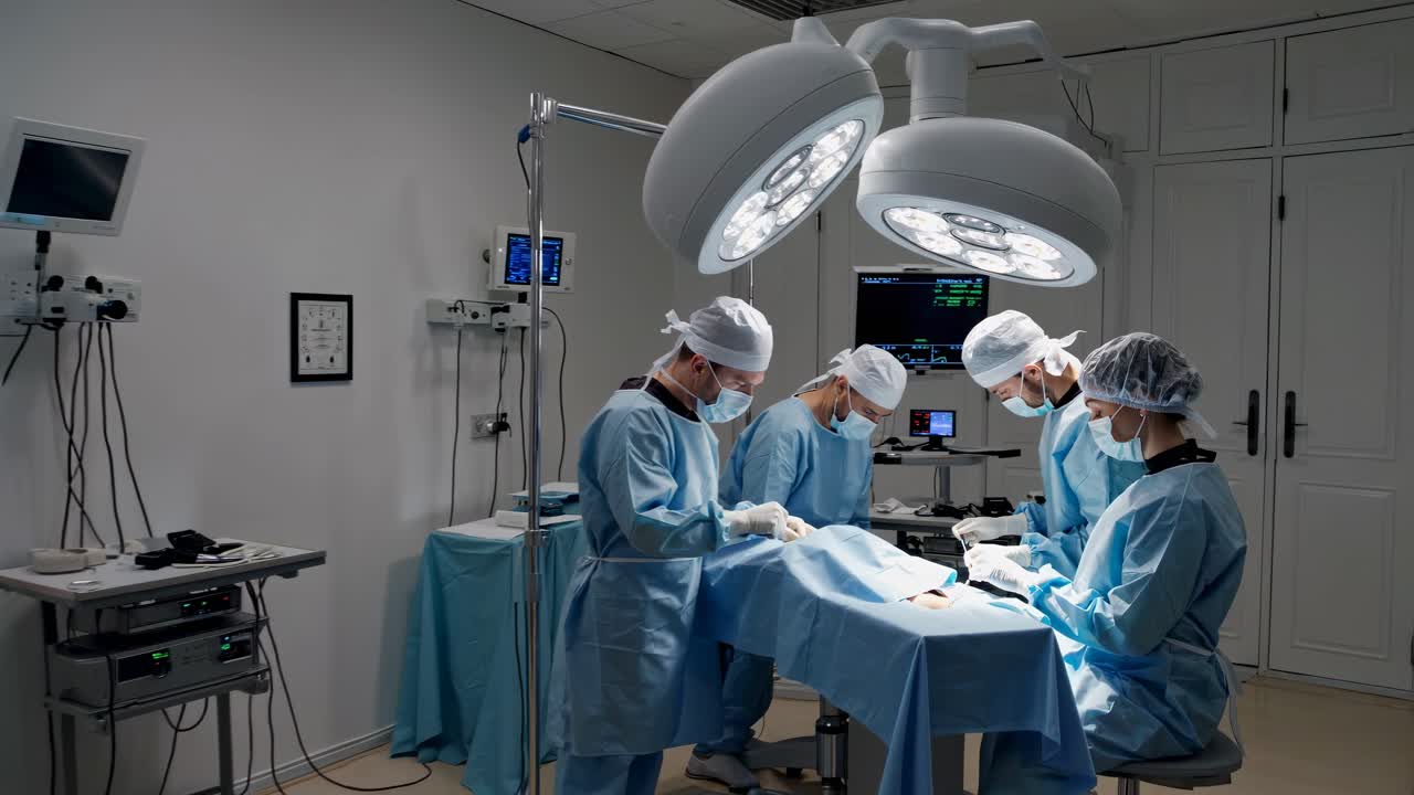 Surgical Procedure in an Operating Room