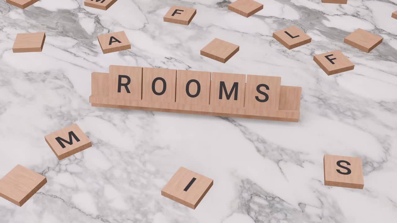 Rooms word on scrabble