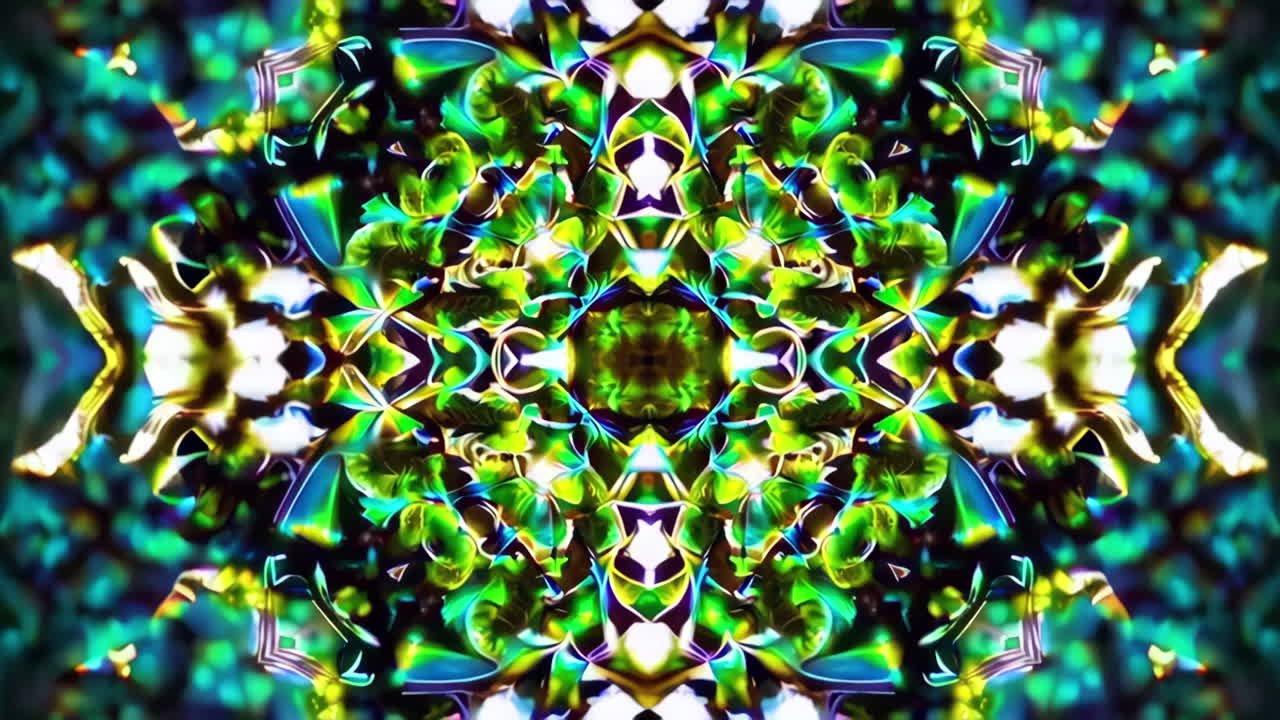 patrón de caleidoscopio simétrico abstracto