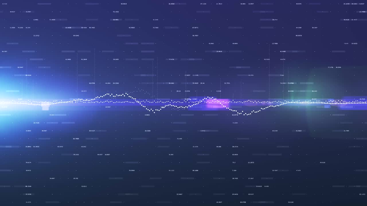 Data wall of random digits and information