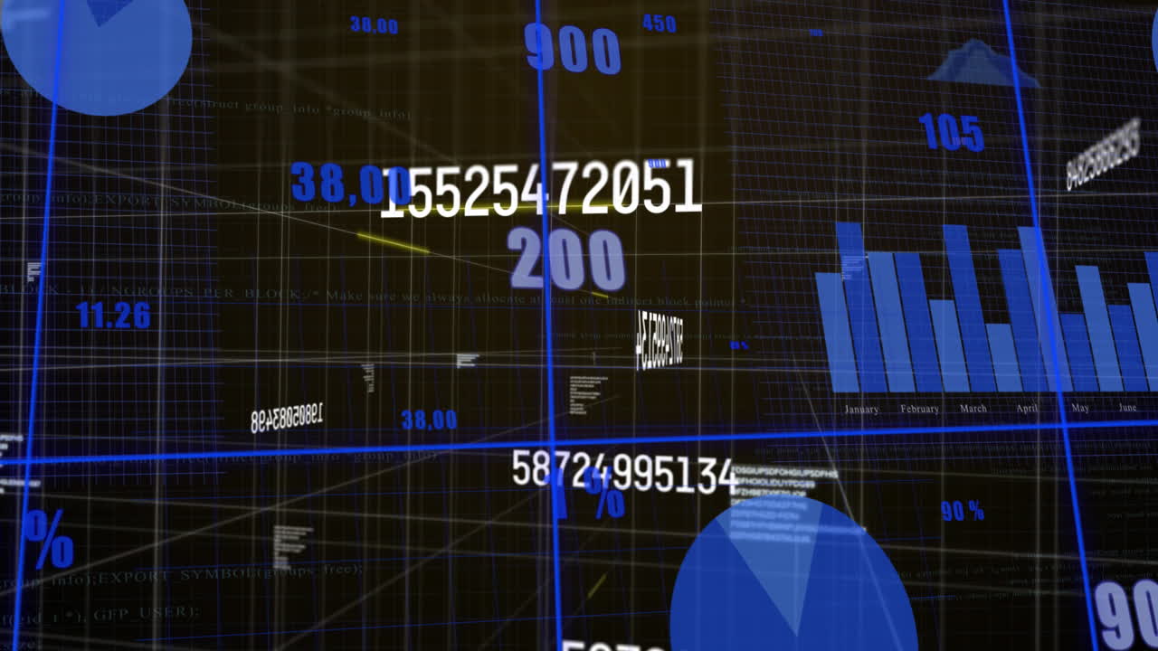 animación de números, estadísticas y procesamiento de datos financieros.