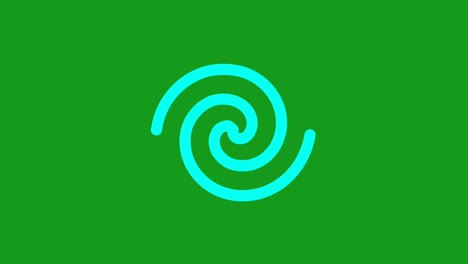 formas geométricas gráficos de movimiento con fondo de pantalla verde