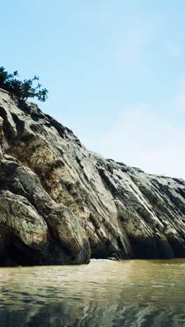 rocky cliffside overlooking the ocean