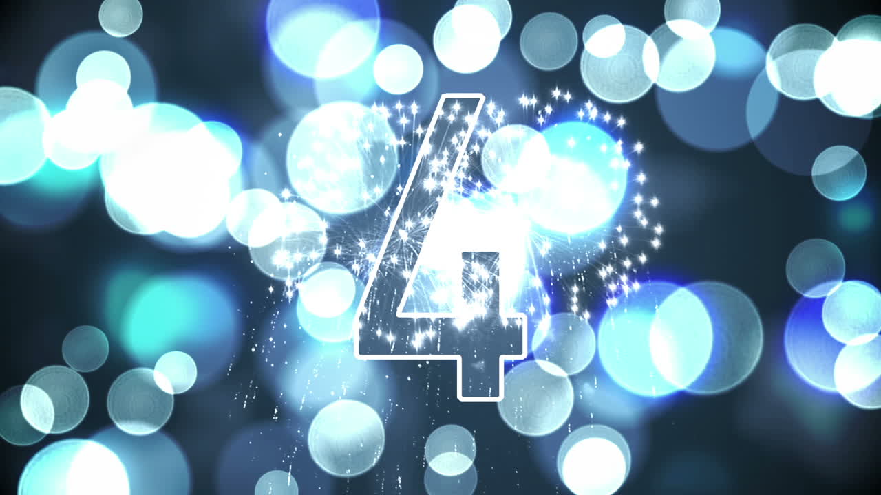 обратный отсчет с десяти до одного для новых лет