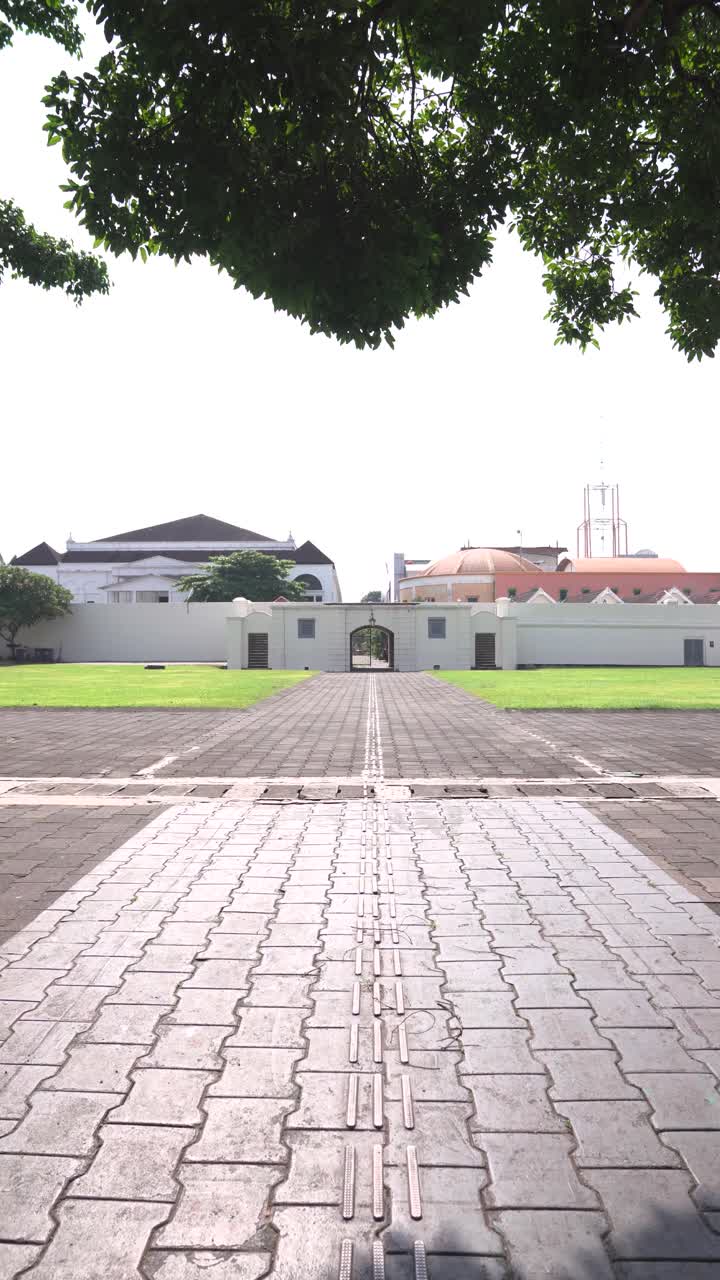 The field located inside the Vredeburg Fort in Yogyakarta