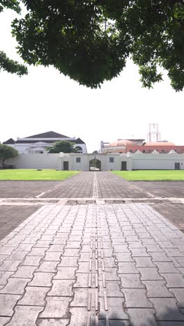 the field located inside the vredeburg fort in yogyakarta