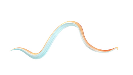 abstract flowing gradient lines, 3d rendering.