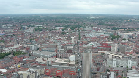 Amplia-Toma-Circular-De-Drones-Del-Centro-De-La-Ciudad-De-Leicester