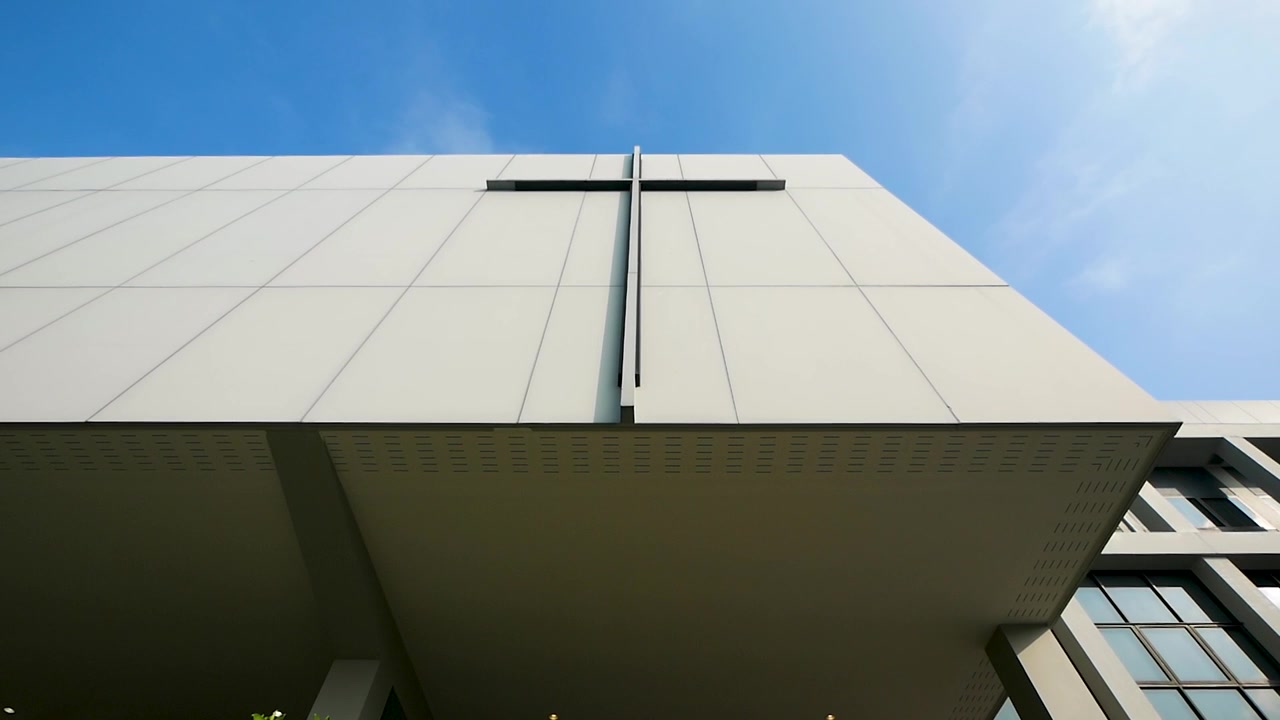 Modern Christian Church Exterior Design, Day
