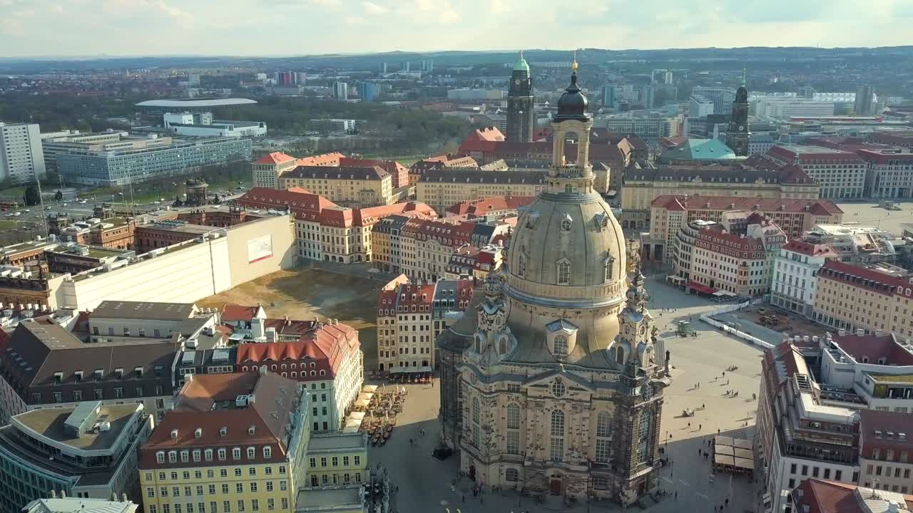 Vista aerea di Dresda, Germania